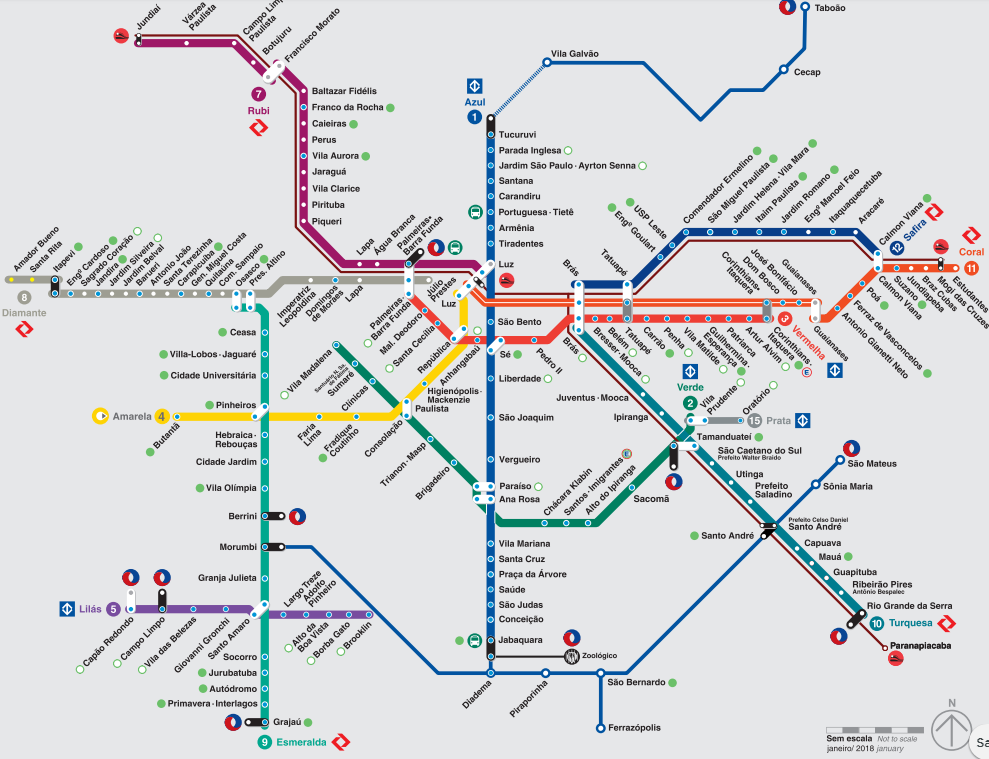 mapa do transporte metropolitano